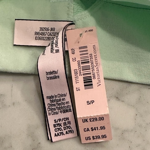 NWT Victoria’s Secret Perfect Comfort Bra Wireless Size Small 34AA 34A 34B - Picture 4 of 4